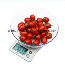 LCD Display Digital Kitchen Scale with ABS Bowl B10W